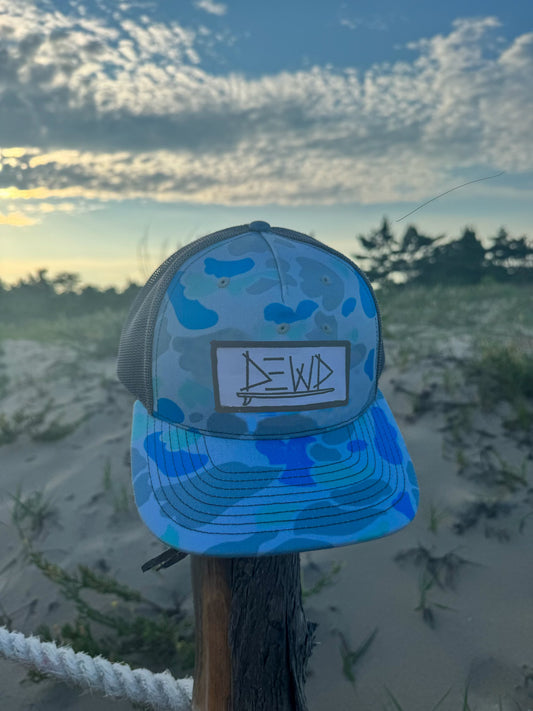 Dewd Surf Aquamarine Camo Trucker